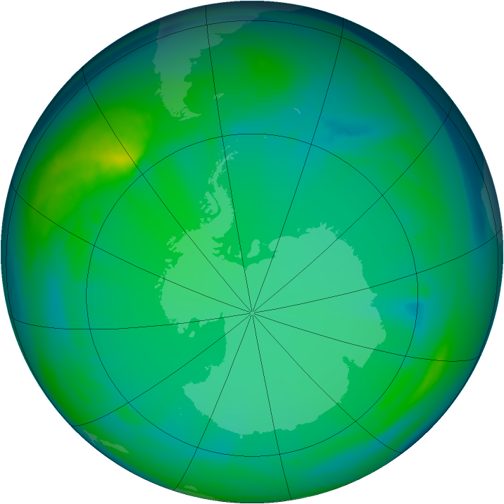 Ozone Map 2005-07-09